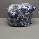 Amlie Home Chunky Knit Throw Blanket for Couch, Soft Chenille Crochet Blanket for Sofa, 50"x60", Space-Dyed Blue