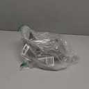 Rabbit Feeder  Small Animal Stainless Steel Gravity Feeding Trough with Lid, Outdoor Durable Cage Feeder Holds Several Days' Food (4 Inch/1.5Lbs)