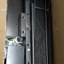 SIDUCAL Standing Desk Adjustable Height, Small Mobile Table with Wheels, Rolling Desk for Standing or Sitting, Portable Computer Desk for Walking Pad, Black (Standard)