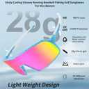 Ukoly Cycling Glasses Running Baseball Fishing Golf Sunglasses For Men Women,Sports Sunglasses HD Lens UV400coating 650