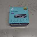 TP-Link TL-SG105, 5 Port Gigabit Unmanaged Ethernet Switch, Network Hub, Ethernet Splitter, Plug & Play, Fanless Metal Design, Shielded Ports, Traffic Optimization,Navy Blue