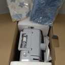 Sewing Machine for Beginners with 20 Pcs Fabric and 32 Pcs Sewing Threads Kit, Portable Sewing Machine with 12 Built-in Stitches, 2 Speed(High-Low Speeds) (Red)