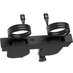 USB HUB for Tesla New Model Y Juniper & Model 3 HighlandHidden Docking Station DesignTesla Model 3 (2024 2025 2026)/New Model Y Juniper Accessories for Phone Charger 2 Type-C Fast Charging Cables
