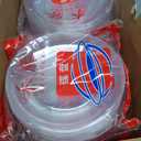 Zopeal 250 Pcs 5 Inch Plastic Dessert Plates Bulk Disposable Small Clear Appetizer Round Wedding Cake Plates Heavy Duty for Dinner Party BBQ Picnic Travel Event Birthday Supply