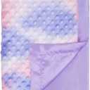 Silky Satin Baby Blanket for Girls Unique Tie Dye Minky Fabric with Soft Luxury Silk Silky Backing Toddlers Blanket for Sleeping Nursery Travel Decoration Purple 30 x 40 Inch
