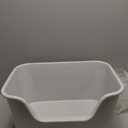 Large Cat Litter Box with High Sides,Cat Boxes for Indoor Cats, Cat Litter Pan for Kitty, Litter Box with Low Entry, Easy to Clean, Anti-Splashing (Grey)