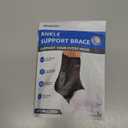 WHCOOL Slim-Fit Ankle Brace for Sprained Ankle, Quick Lace Up Ankle Support for Women Men with 2 Auto-Shaped Pads, Air Fabric Cool Ankle Stabilizer for Injury Recover, Running,Sports, M(12”-13”)