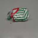 Seyurigaoka Newborn Baby Boy Girl Christmas Outfit My First Christmas Footed Romper Jumpsuit Gender Neutral Baby Clothes (0-3 Months, Green Striped)