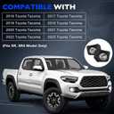 Fog Lights - Front Fog Lamps Assembly Compatible with Toyota Tacoma SR SR5 Pickup Truck 2016-2023 - Fog Lamp Kit Replacement for 8122002160, 8121002160, TO2592129, and TO2593129