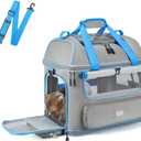 Expandable Cat Dog Carrier: NOBLE DUCK Soft-Sided Pet Carrier Airline Approved Large Small Medium Collapsible Portable Travel Up to 25 Lbs Grey