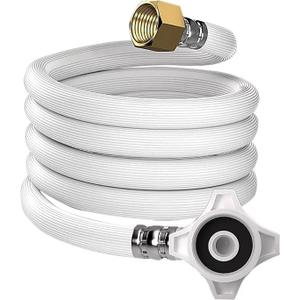 1 Pcs Universal 20mm0.0656 ft screw mouth fully automatic washing machine inlet pipe, water supply hose, extended water connection pipe (1.5 m/ 4.92 ft)
