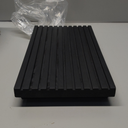 Renawe Black Bathroom Counter Tray Organizer Wood Riser Stand Kitchen Countertop Trays Wooden Pedesta Display Dish Soap Dispenser Holder for Bathroom Decor Sink Accessories Vanity Tray (12x6.7 inch)