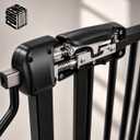Extra Wide Baby Gate, Fits 52.7–62.2 in Openings, Sturdy & No Drill