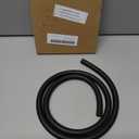 uxcell Lubricating Oil Hose 8mm ID x 12mm(1/2") OD 3.3ft Rubber Water Hose Tubing Black Pack of 2