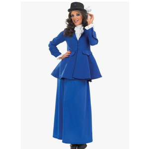 fun shack English Nanny Costume for Women, Adult Mary Poppins Book Character Outfit, Classic Nanny Dress