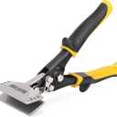 HURRICANE 3inch Sheet Metal Hand Seamer, Heavy Duty Bender for Metal Flattening, Precision Duckbill Pliers and Sheet Metal Tongs, Ideal for HVAC Projects, Ergonomic Straight Flat Smooth Jaw