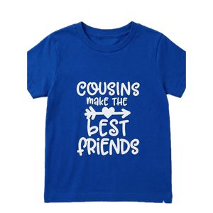 Cousins Make The Best Friends, Kids T-Shirt, Royal Blue, Size 2 