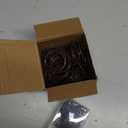 Hotop 60 Pieces 1.65 Inch Metal Drapery Curtain Rings Curtain Hanging Rings and 60 Pieces Metal Drapery Pin Hooks for Drapes Window Door Shower (Brown)