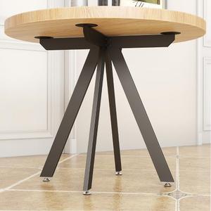 KaKaBB 28 Inch Metal Round Table Legs, Heavy Duty Round Table Base for Marble, Wood, Glass Top, Desk Legs with Suction Cups (+ Shape, 28Inch)