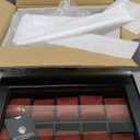 ROTHWELL 10 Slot Leather Watch Box - Luxury Case Display Jewelry Organizer - Locking Watch Display Case Holder with Large Glass Top - Box Organizer for Men and Women (Black/Red)