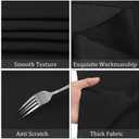 Fivenl 8 Pack Black Tablecloth 60 x 102 Inch, Rectangle Table Clothes for 6 Foot Rectangle Tables Washable Polyester Fabric Table Covers for Wedding Party Reception Banquet Buffet Restaurant