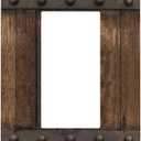 Rustic Farmhouse Brown Wood Barn Door Print Country Light Switch Plate Cover Single Rocker 1 Gang Wall Plates Decorative Switchplate for Bathroom Kitchen Bedroom Home Decor Accessories 5"x3"