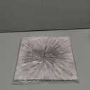 UTOP-art Gray Abstract Painting Wall Art: Modern Canvas prints Radial Graphic Artwork Abstract Grey Picture for Bathroom Bedroom 12"x12"