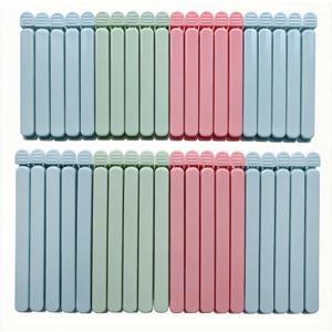 40 Pcs Food Bag Sealing Clips - 2 Sizes (4.72 in & 6.10 in) Airtight Chip Clips, Ideal for Kitchen, Snack & Cereal Storage, 3 Assorted Colors