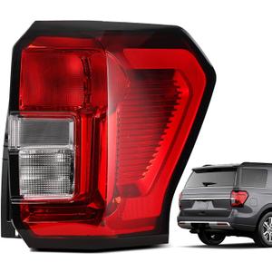 Red Chrome Halogen Tail Light Compatible with 2022-2024 Ford Expedition Taillights Rear Brake Lamp Rear Reverse Stop Brake Lamp Replacement for OEM#NL1Z13404A Right Passenger Side RH