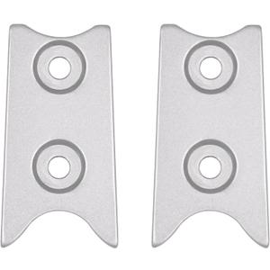 Curtain Rod Bracket Curtain Rod Hooks, 2 Pcs Metal Curtain Rod Holders with Screws, Wall Mounted 2 Pairs Curtain Rod Hooks for Home