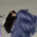 Smartinnov Light Blue Bob Wig Human Hair Pre Plucked With Baby Hair Glueless 13x4 Lace Front Wig HD Transparent Lace Frontal Short Bob Wigs for Women Bleached Knots with Baby Hair 10inch 180% Density