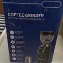 SHARDOR Professional 64mm Burr Coffee Grinder with 100 Grind Settings and All-Metal Chamber, Coffee Bean Grinder with Adjustable Electronic Timer and LED Display, Anti-Static,Black