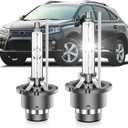 Fit for Lexus 2010 2011 2012 2013 2014 2015 RX350 RX450H ES350 GS350 2007-2017 LS460 D4S HID Xenon Headlight Bulbs, High Low Beam Light Bulb, 6000K Cool White, Pack of 2