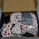 XINKAITE 100FT Permanent Outdoor Lights with 50 LEDs - Smart RGB+IC with 16 Million DIY Colors, IP67 Waterproof, App & Remote Control, Hundreds of Dynamic & Scene Modes for Holidays, Christmas & Home