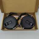 2 Pack 40 oz Tumbler Flip Straw Lid Replacement Fit for 40 oz Stanley Quencher, Leak Proof,Handle On Top,Reusable Tumbler Cover Compatible with 40oz Stanley Quencher (Pure Black)