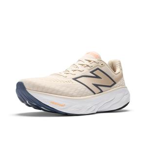 New Balance Men's Fresh Foam X 1080 V14 Running Shoe (Sea Salt/Vintage Indigo/Hot Mango, US10)