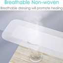 Adhesive Island Wound Dressings Knee Replacement Surgery Breathable Bordered Gauze Large Bandage Patches with Non-Stick Pad for Hip Surgery Abdominal Back Incision 4"x10" (Pack of 20)