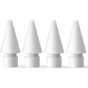 Soft Noise Reducing Tip Replacement Compatible with Apple Pencil 1st & 2nd Generation (4 PCS)