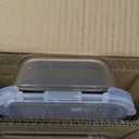 KOMUEE 10 Packs 22 oz Glass Meal Prep Containers, Glass Food Storage Containers with Lids, Airtight Lunch Boxes BPA Free, Microwave and Freezer Safe (Gray)