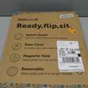 Quick Flip Toilet Seat with Built-in Potty & Splash Guard for Toddler Training, Slow Close - Jool Baby (Elongated)