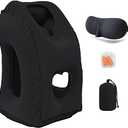 Inflatable Travel Pillows for Airplane, Blow Up Neck Pillow for Sleeping, Airplane Travel Essentials for Long Flight Support Head, Neck and Lumbar, Used for Car/Bus/Train/Office Rest, Adults Kids