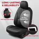 FREESOO Leather Seat Covers for Ford F150 SuperCrew/Crew Cab 2015-2026