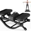 COKTIK Rock Stepper, Side Steppers for Exercise at Home | 350 LBS Weight Capacity, Noise-Reducing & Portable Rocker Exercise Equipment with Resistance Bands & Non-Slip Mat