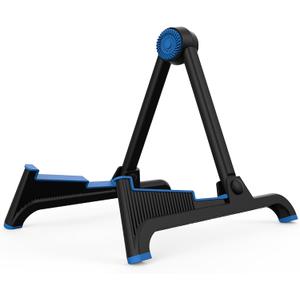 Guitar Stand, Universal Instrument Holder for Acoustic and Electric Guitars (Blue)