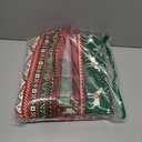 Christmas Rugs for Living Room, Red and White 5x7 Area Carpet Non Slip Indoor, Christmas Tree Snowman Reindeer Low Pile Washable Area Rug for Laundry Room, Bathroom, Bedroom