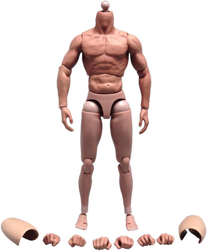 1/6 Scale Male Body,12inch Male Flexible Muscular Action Figure Strong Figure Body Doll Collection(S002)