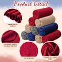 24 Packs Fleece Throw Blanket Soft Warm Lightweight Fleece Blanket Cozy Throw Bulk for Bed Couch Sofa Home Office Wedding Gifts Suitable for Seasons, 50 x 60 Inches