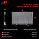 A-Premium Engine Coolant Radiator Assembly with Transmission Oil Cooler Compatible with Honda Accord 1998 1999 2000 2001 2002 L4 2.3L, Replace# 19010PAAA03, 19010PAAA51, 19010PAAA53