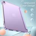 JETech Case for iPad Air 11-Inch M3/M2 (2025/2024), iPad Air 5 (2022 5th Generation 10.9-Inch), Slim Stand Hard Back Shell Cover with Auto Wake/Sleep (Light Purple)