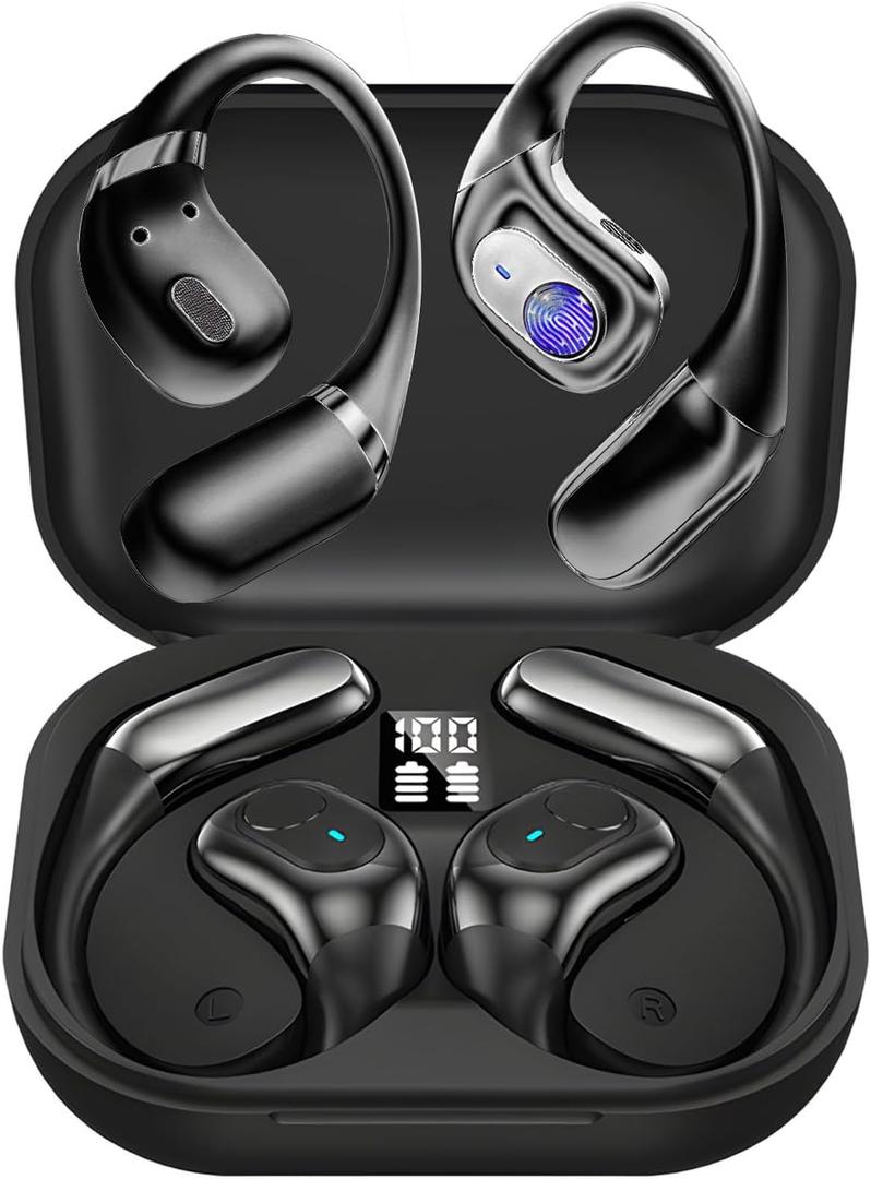 144 Language Translation Earbuds Real Time,Ai Translator Earbuds,Translating Earbuds Headphones Language Translation Device for iPhone and Android Travel Business Learning (Dark Black)